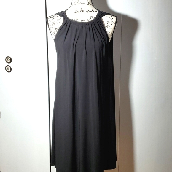 MSK - NWOT Women's Little black halter dress lightweight flowy Sz. Medium - Picture 1 of 4